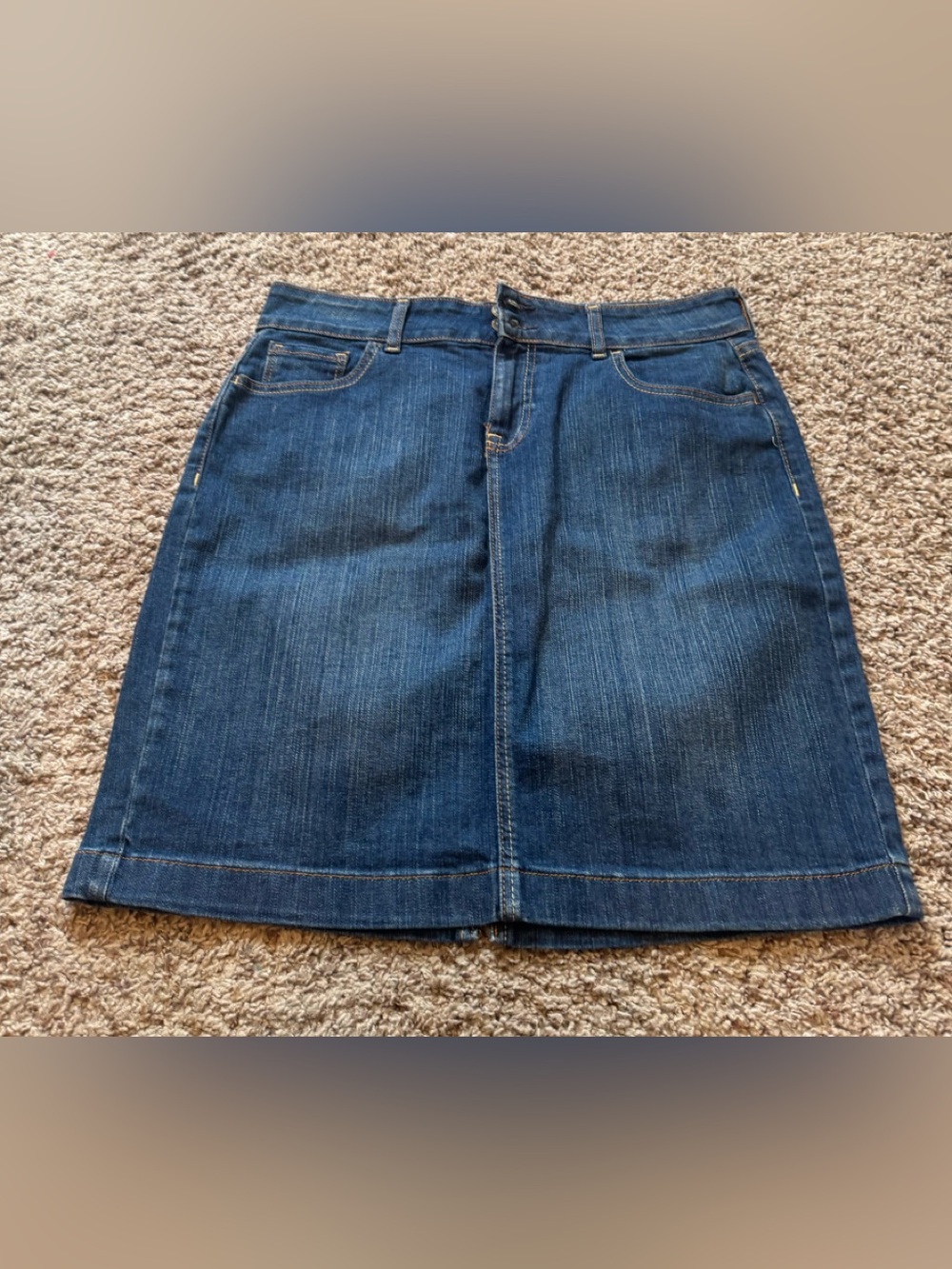 Old Navy Dark Blue Denim Waistband Detail